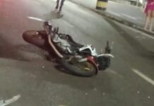 Acidente! Motoqueiro perde o controle e sofre morr3 após bater contra muro em Manaus