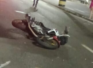 Acidente! Motoqueiro perde o controle e sofre morr3 após bater contra muro em Manaus