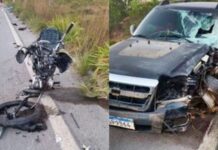 Cabeleireiro e companheira morrem em batida frontal na BR-174