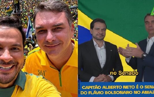 “Preciso do Capitão no Senado”, diz Flávio Bolsonaro ao convocar eleitores do Amazonas a votar no 222