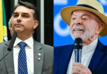 Pesquisa mostra Lula e Flávio Bolsonaro liderando rejeição entre eleitores