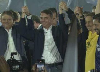 Com presença de Flávio Bolsonaro, Republicanos lança Tarcísio de Freitas como candidato ao governo de São Paulo