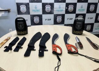 Guarda Municipal prende homem acusado de tentar ferir pessoa com facões