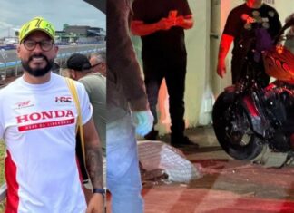 Moto sai da pista, bate vi0lent4ment3 contra muro e motociclista m0rr3 em Manaus