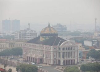 Capital amazonense amanhece com fumaça e previsão de 36°C nesta terça-feira