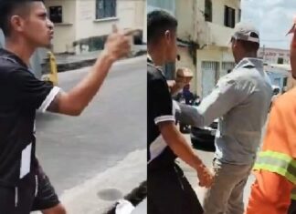 VÍDEO: Homem dá soco em motorista de coleta de lixo após confusão de trânsito no Coroado