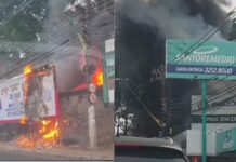 VÍDEO: Incêndio em terreno assusta moradores e motoristas na avenida Umberto Calderaro em Manaus