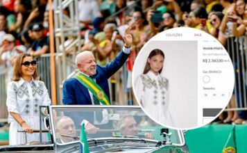 Janja participa do 7 de Setembro com vestido avaliado em R$ 2,3 mil
