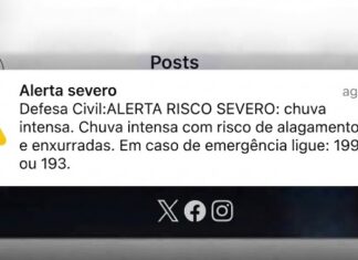 Defesa Civil emite alerta severo para chuvas intensas em Manaus