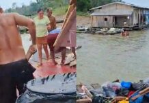VÍDEO: Temporal destrói flutuantes e atinge escola em comunidade de Tapauá, no Amazonas
