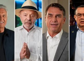 Pesquisa Datafolha mostra Lula à frente com 38%, seguido por Flávio (33%), Cury (8%) e Caiado (4%)
