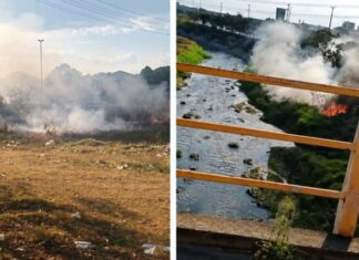 Incêndio embaixo de ponte assusta moradores no Centro de Manaus