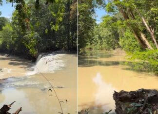 Obra sem autorização é investigada após Cachoeira Natal ficar barrenta