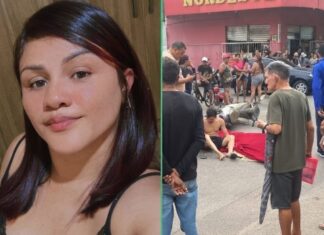 Imagem de jovem m0rta em grave acidente de moto é divulgada e cena do marido ao lado dela causa comoção em Manaus
