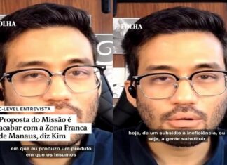 Kim Kataguiri, do MBL, cita proposta para acabar com a Zona Franca de Manaus em governo de Renan Santos