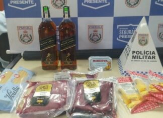 Suspeito é preso ao furtar carnes e garrafas de uísque em Ipanema