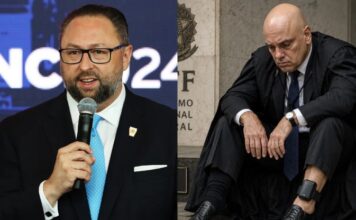 Aliado de Trump publica montagem de IA que mostra Moraes com tornozeleira