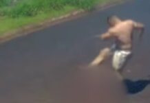 Câmeras registram homem agredindo companheira e arrastando vítima em plena rua