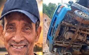 Após caminhão cair de ponte na AM-174, m0rte de homem de 60 anos é confirmada no Amazonas
