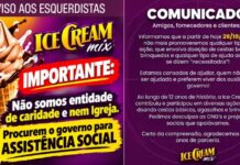 Sorveteria anuncia fim de ações sociais e manda recado a eleitores de Lula