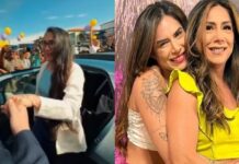 Mãe de Djidja Cardoso deixa regime fechado e é recebida com comemoração no salão em Manaus